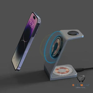 Wireless Magnetic Suction Charger with Three Functions