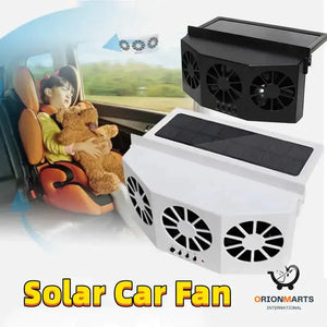Solar Powered Car Fan Auto Air Vent Cooling System