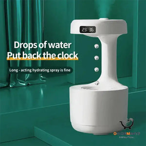 Anti-Gravity Bedroom Humidifier with Clock - Large Capacity
