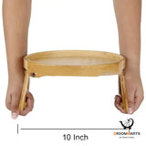 Portable Wood Armrest Clip-On Tray