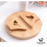 Portable Wood Armrest Clip-On Tray