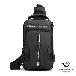 Multifunctional Crossbody Backpack for Men - Shoulder Chest
