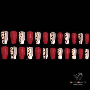 Leopard Print False Nails