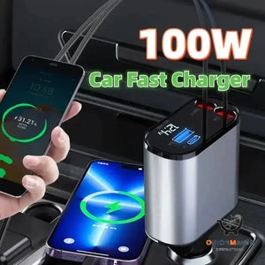 Metal Car Charger with Fast Charging