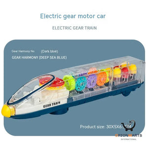 Transparent Gear Motor Car Educational Toy