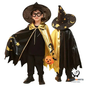 Children’s Cloak Five-star Wizard’s Hat Costume