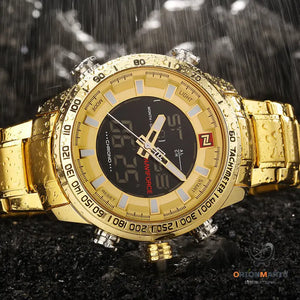 Waterproof LED Quartz Watch