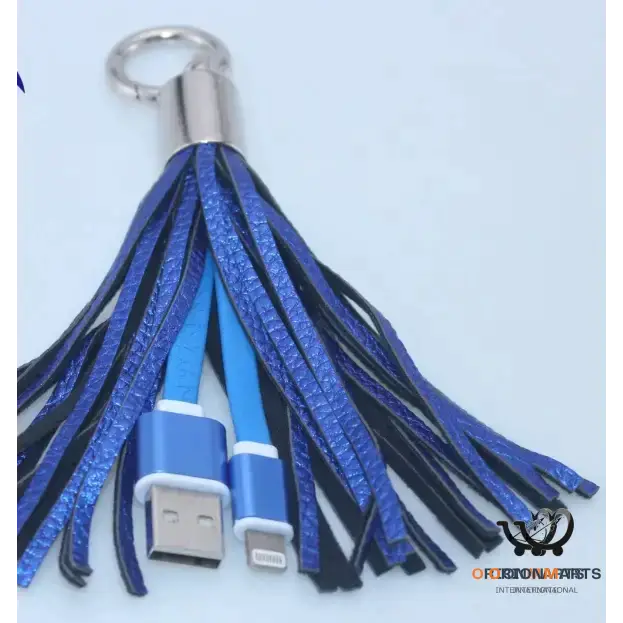 Tassel Keychain Data Cable Compatible with Multiple Devices