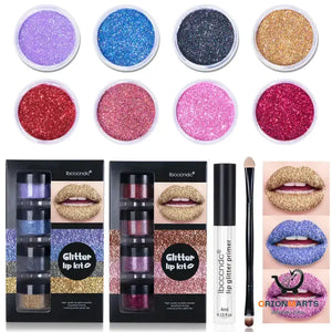 Cool Color Lipstick Glitter Set