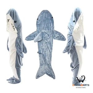 Shark Blanket Pajamas for Children and Adults