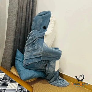 Shark Blanket Pajamas for Children and Adults