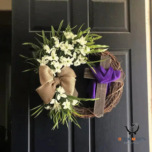Easter Cross Door Wreath