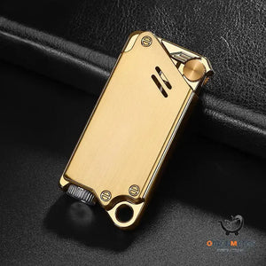 Laser Sculpted Windproof Lighter Electroplated Finish
