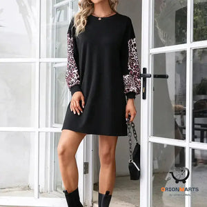 Leopard Print Long-sleeved Pullover