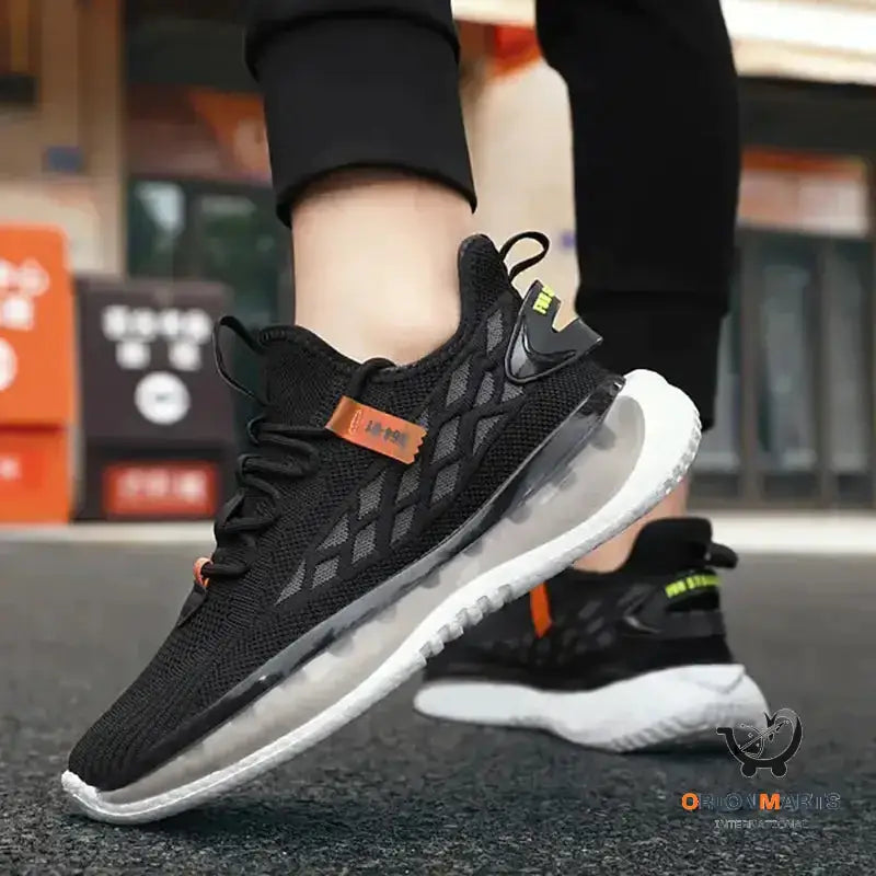 Mesh Sneakers Men Lace Up Running Shoes