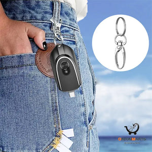 Mini Keychain Power Bank with 2-in-1 Function and Waterproof