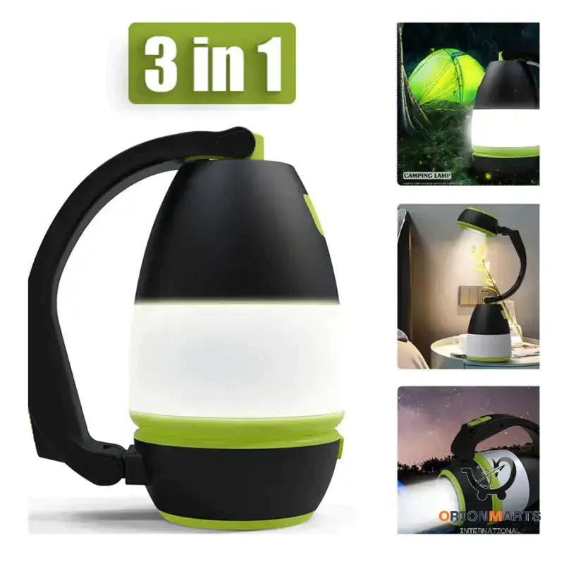 Multifunctional 3-in-1 LED Table Lamp - Perfect for Tent Car