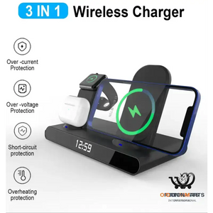 3-in-1 Wireless Charger Clock