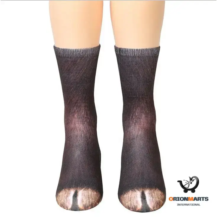 3D Animal Paw Unisex Long Socks
