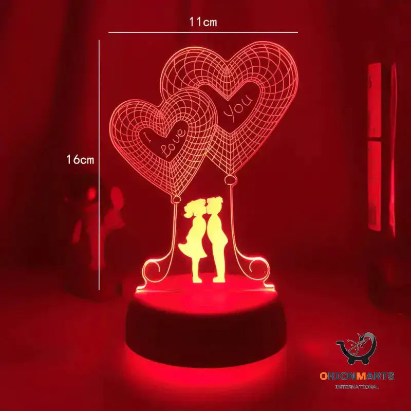 3D Love LED Night Light