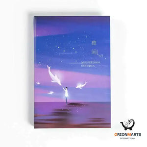 Chinese Style Whale Coloring Diary Notebook