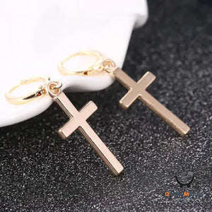 Glossy Cross Earrings