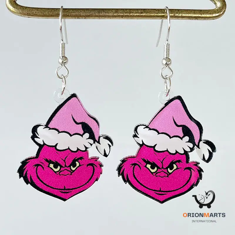 Cute Christmas Cartoon Acrylic Earrings