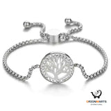 Adjustable Heart Tree Bracelet for Women