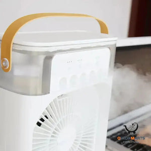 3-in-1 Air Humidifier Cooling Fan with LED Night Light