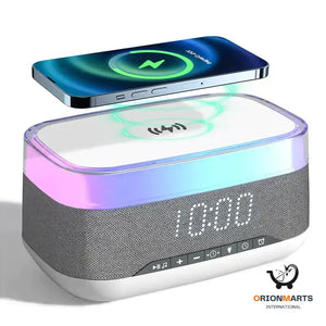 Fast Charging Wireless Charger with Clock and Bluetooth