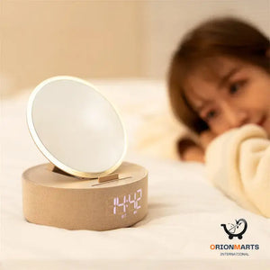 Wireless Charger with Alarm Clock Bluetooth Speaker LED