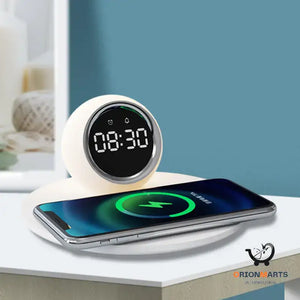 Creative Alarm Clock with Wireless Charging Function