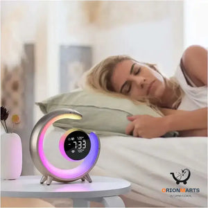Dual Alarm Clock with White Noise and RGB Touch