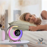 Dual Alarm Clock with White Noise and RGB Touch