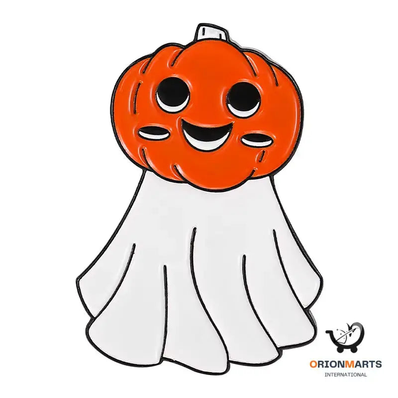 Creative Halloween Pumpkin Head Brooch