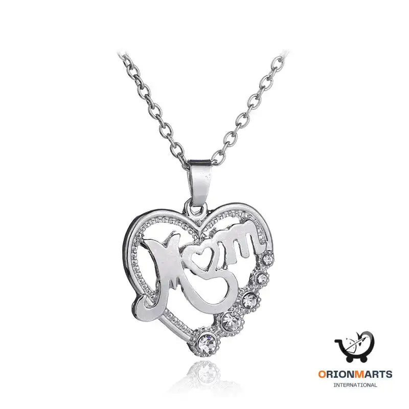 MOM Love Hollow Alloy Necklace