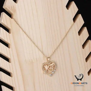 MOM Love Hollow Alloy Necklace