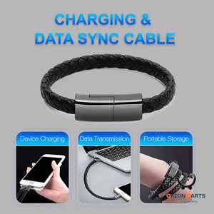 Bracelet Charger USB Charging Cable for iPhone and Android