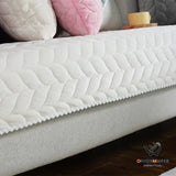 Plush Quilted Sofa Cover