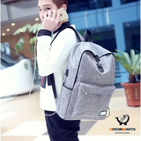 Anti-Theft Grey Backpack