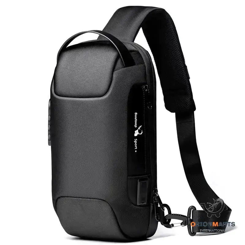 Men’s Anti-Theft Chest Bag with Shoulder Strap