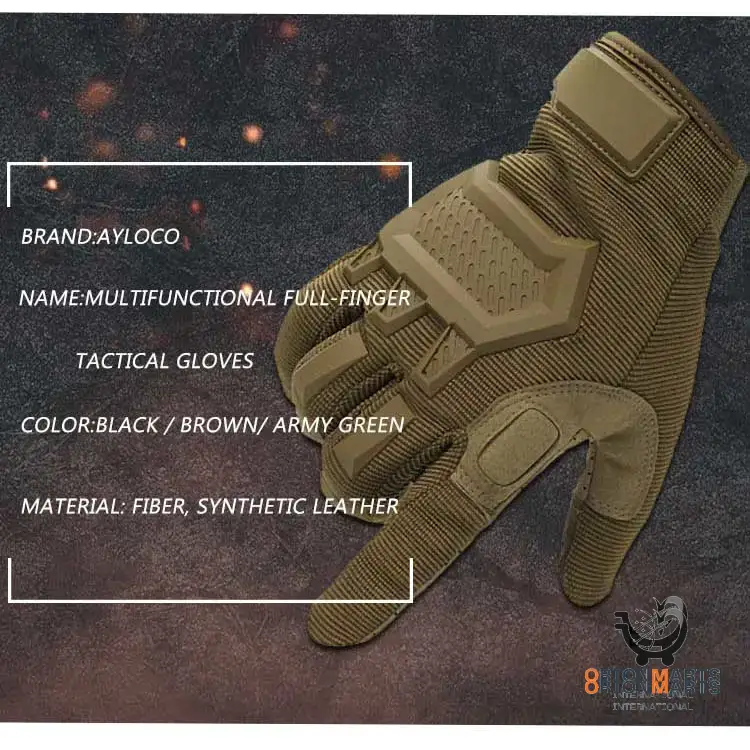 Touch Screen Tactical Gloves with Antiskid Design