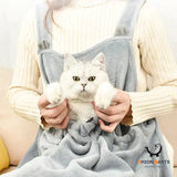 Non-stick Soft Plush Pet Apron - Touch The Cat Clothes
