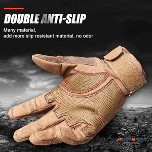 Half Finger Tactical Gloves with Rubber Knuckle Protection