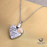 Memorial Ashes Heart Shaped Necklace