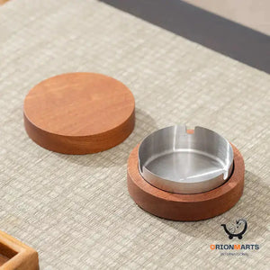 Solid Wood Ashtray for Home and Office