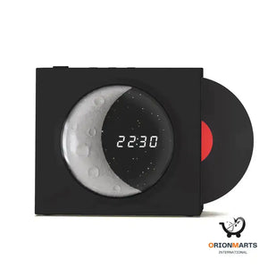 Vinyl Nostalgic Moon Clock Bluetooth Speaker