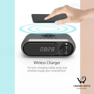 Bedside Wireless Charging Bluetooth Speaker with Wireless