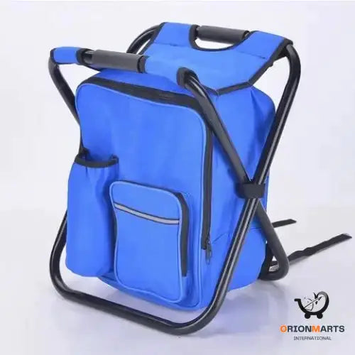 Backpack Travel Storage Cooler Bag with Foldable Chair