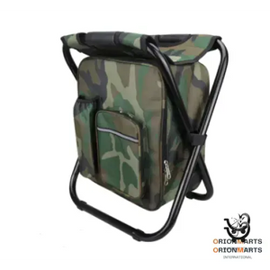 Backpack Travel Storage Cooler Bag with Foldable Chair